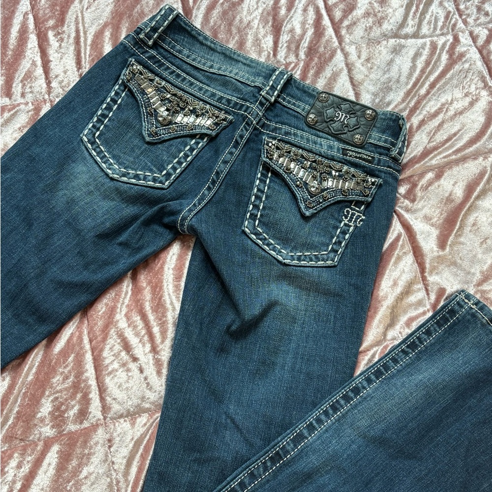 Miss Me Women's Blue Embellished Jeans